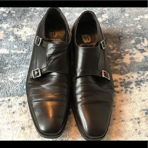 Bruno Magli 11 D monk strap shoes great condition